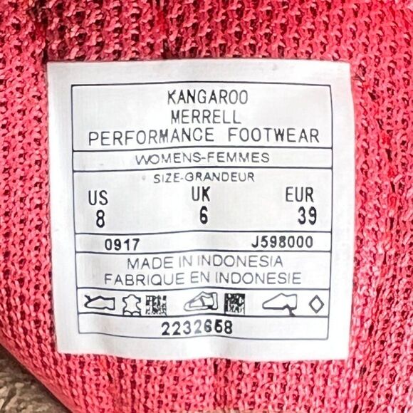 Merrell Women's Size 8 Brown & Pink Kangaroo Sport Hiking Sandals - Picture 8 of 8